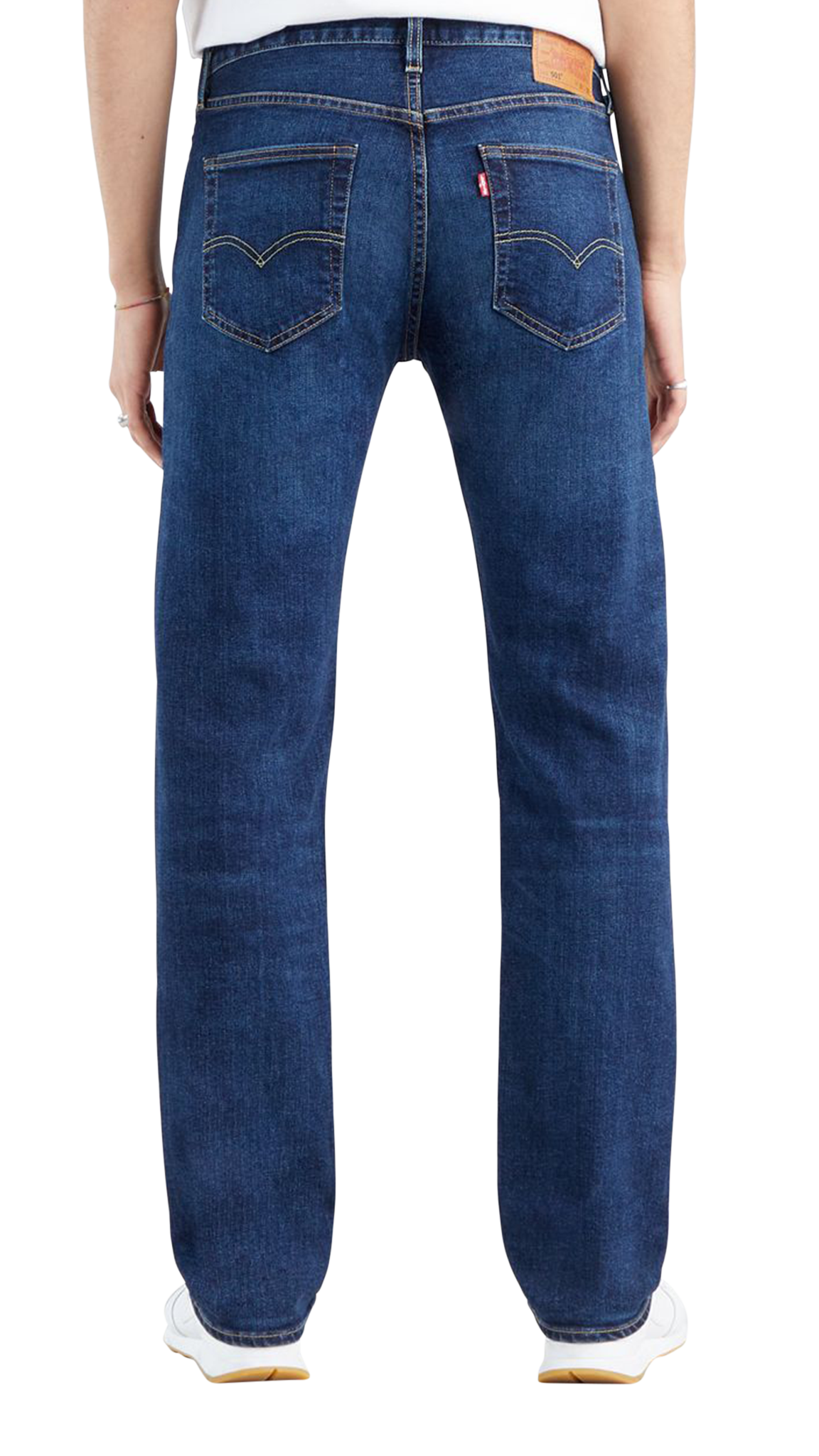 Levi&#39;s 501 Jeans Straight, Bleu foncé délavé