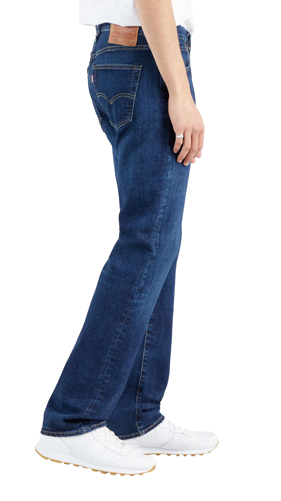 Levi&#39;s 501 Jeans Straight, Bleu foncé délavé