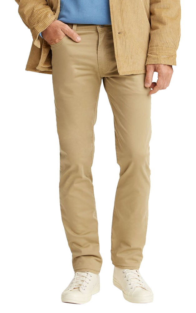 Levi's 511 Jeans Slim, Harvest Gold Sueded Sateen, Frontansicht