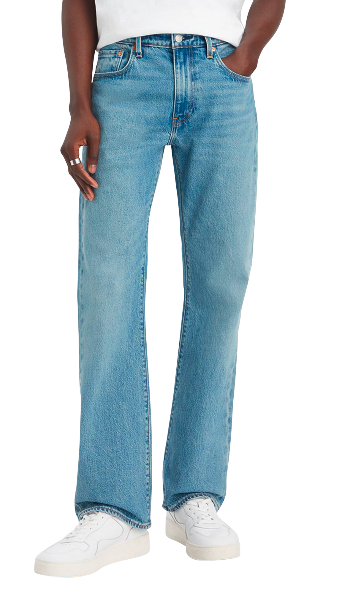 Le Levi&#39;s 527 Bootcut en jean, bleu clair