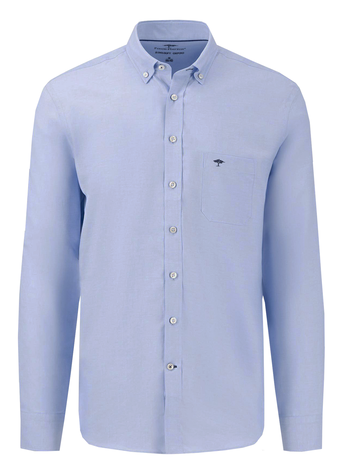 Fynch Hatton All Season Oxford Shirt, Light Blue Uni