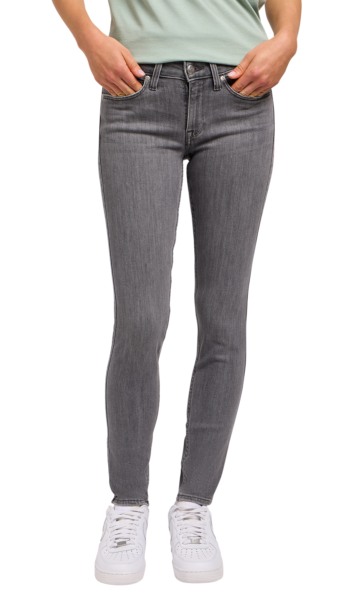 Lee Scarlett Jeans Skinny, Grau &quot;Ash Stone&quot;