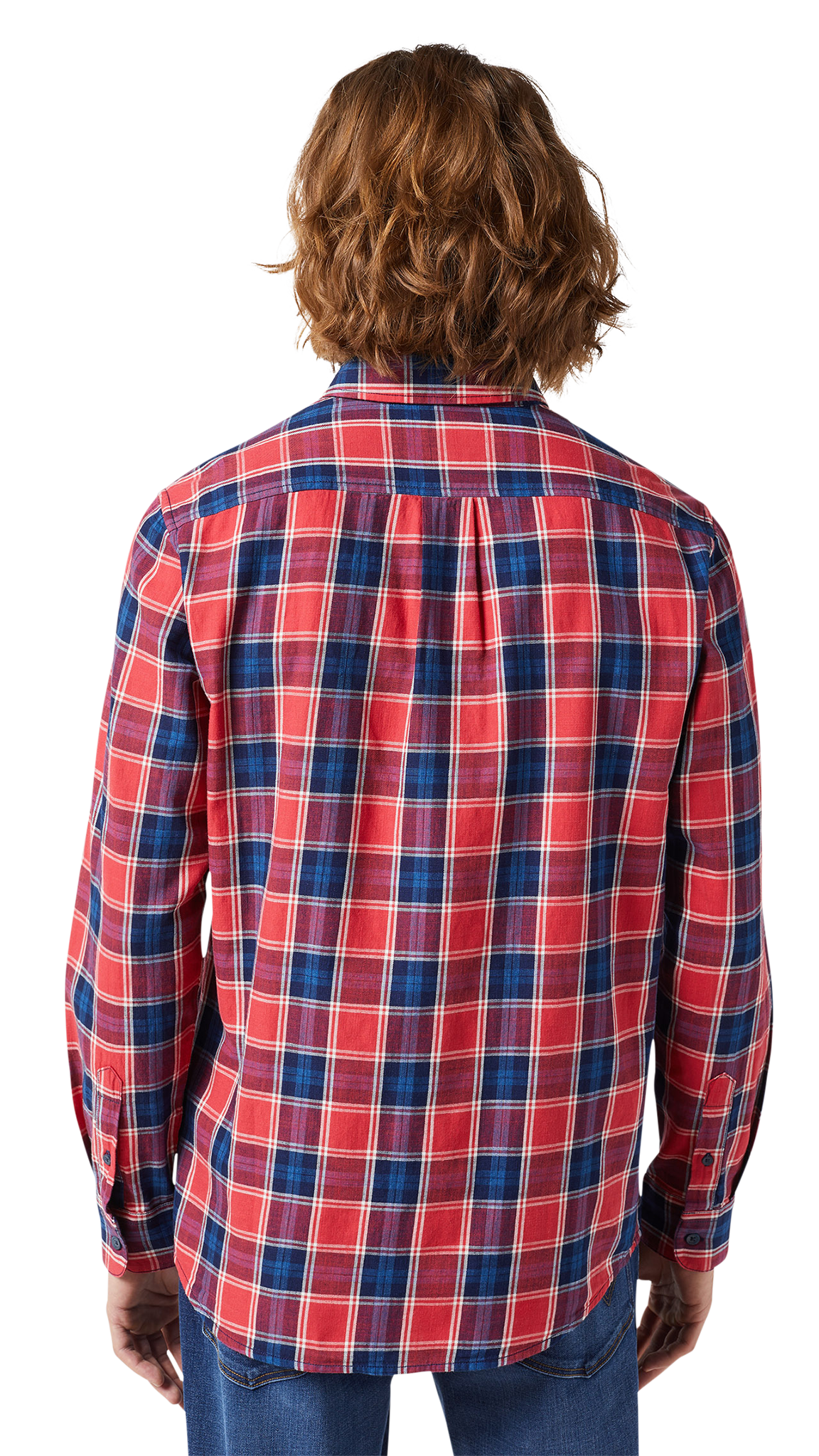 Chemise Western Wrangler, à carreaux rouge