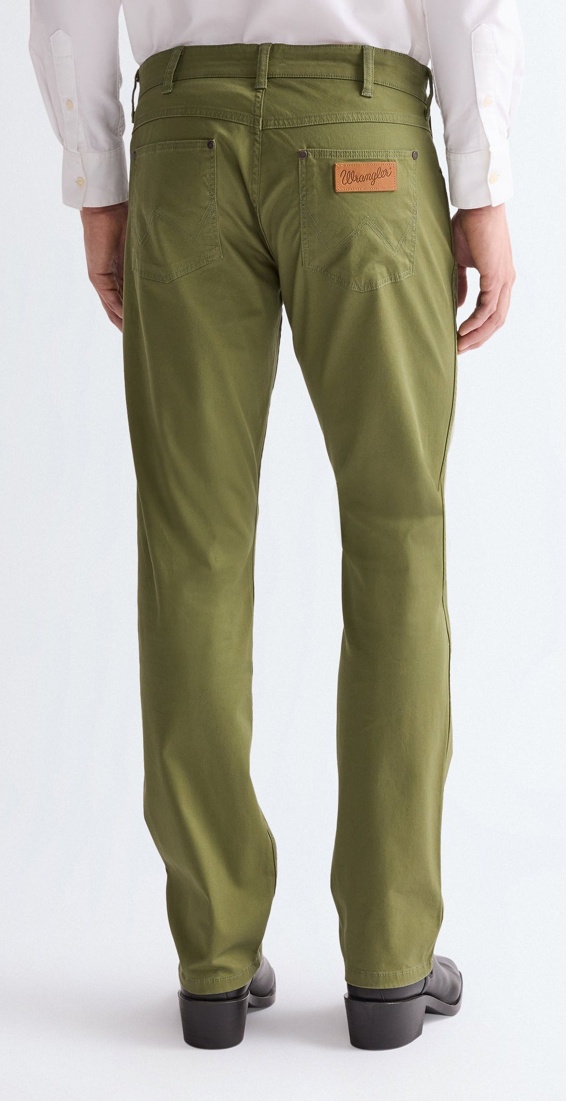 Wrangler Greensboro Hose Regular Fit, Grün Olive