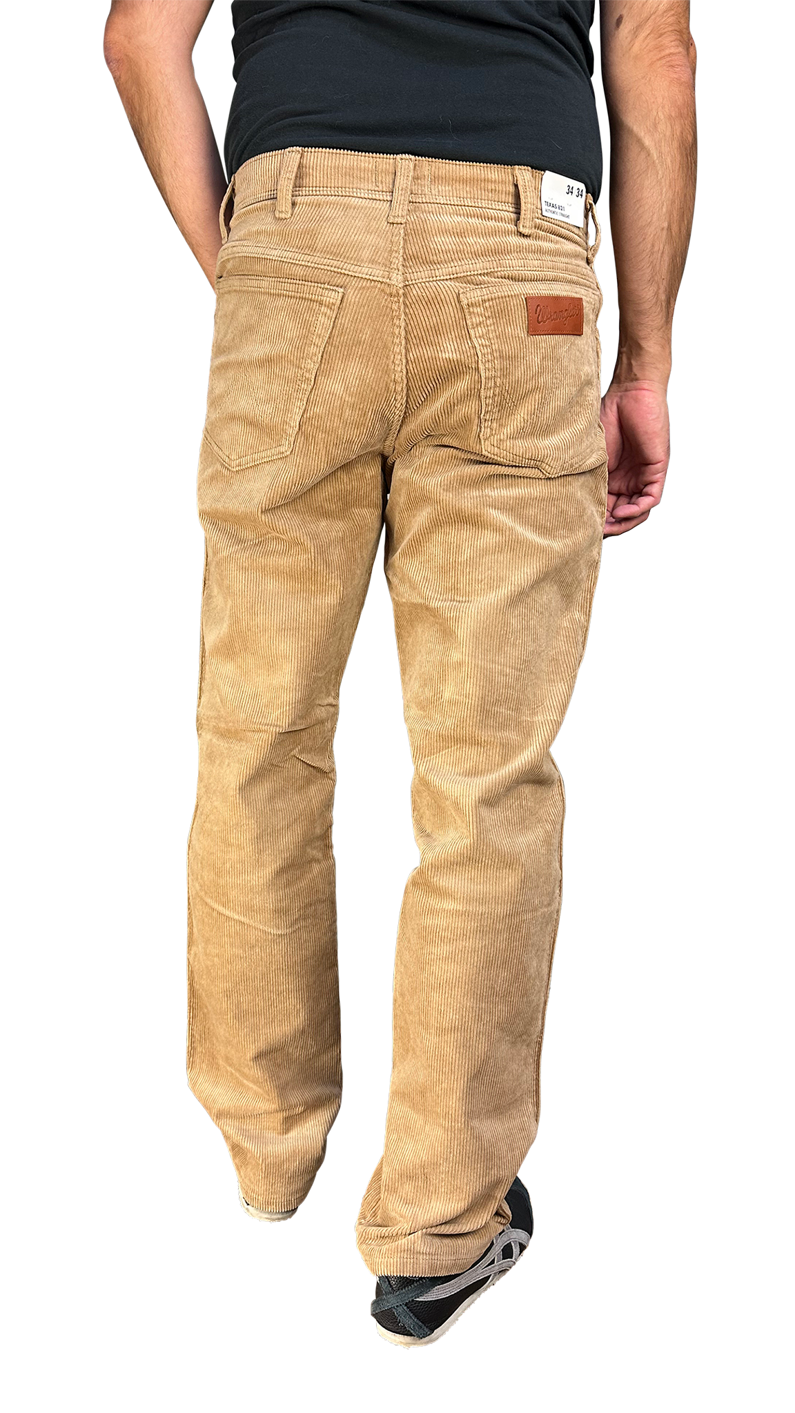 Wrangler Texas Stretch Cord Trousers, Beige