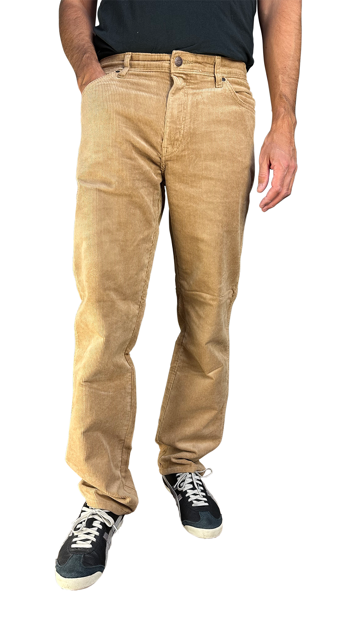 Wrangler Texas Stretch Cord Trousers, Beige