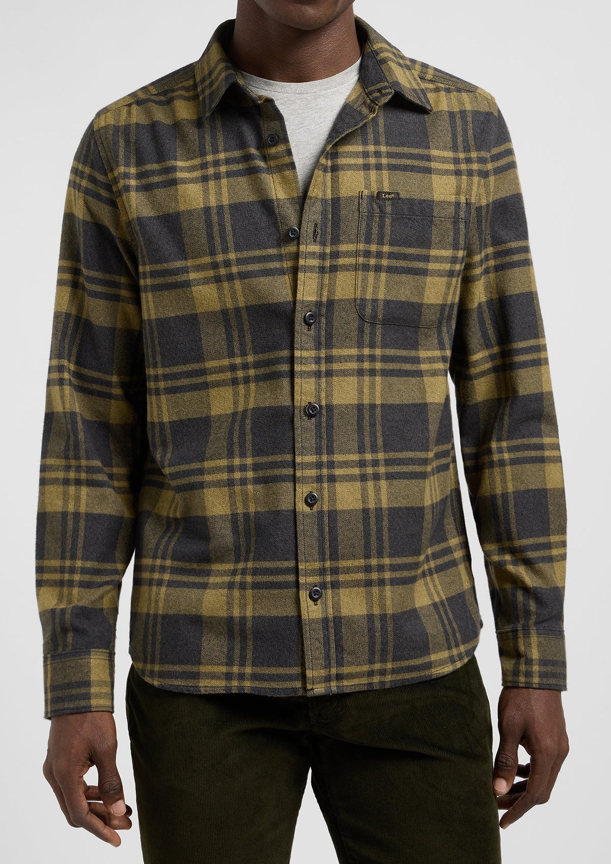 LEE Flanell Shirt, Karriert Olive "Garden Jaspe"