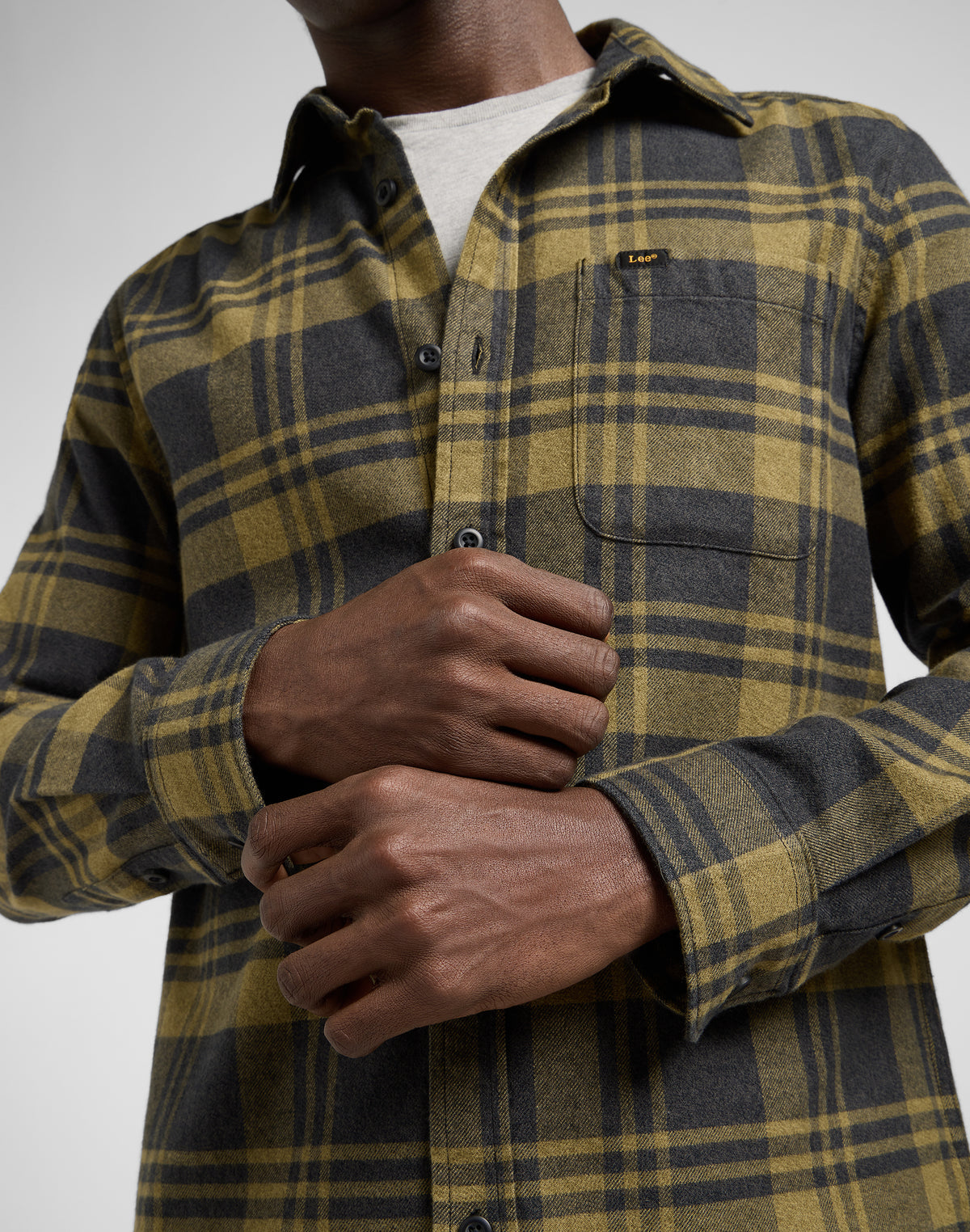 LEE Flanell Shirt, Karriert Olive "Garden Jaspe"