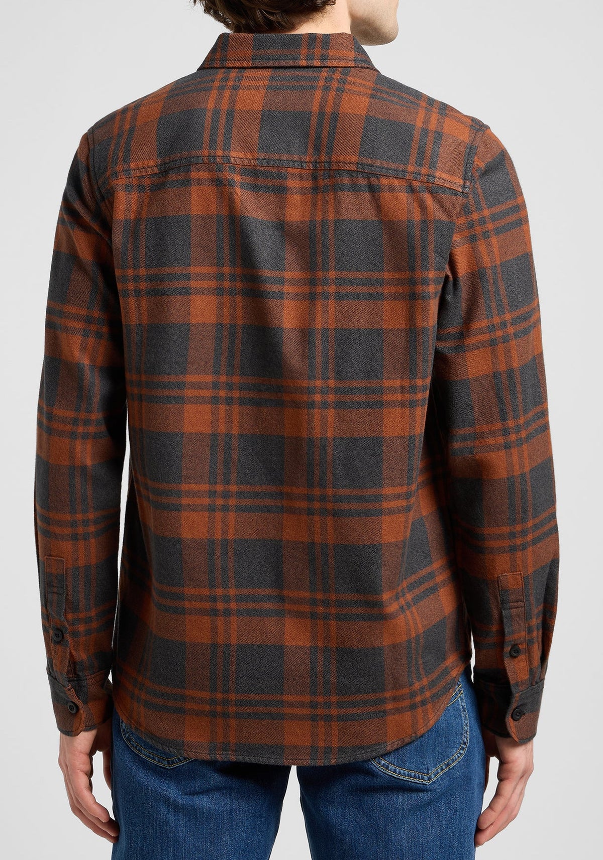 LEE Flanell Shirt, Karriert Braun-Rot "Copper Fields"