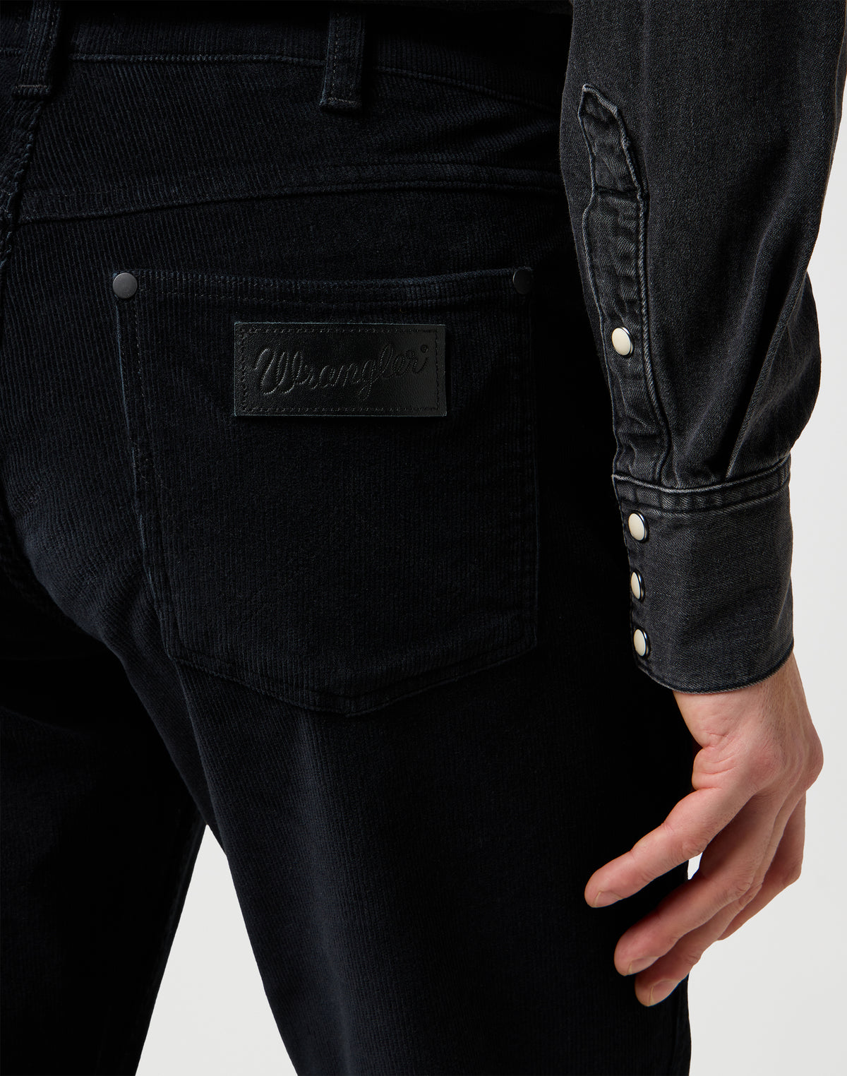 Wrangler Greensboro Stretch Cord Hose, Schwarz