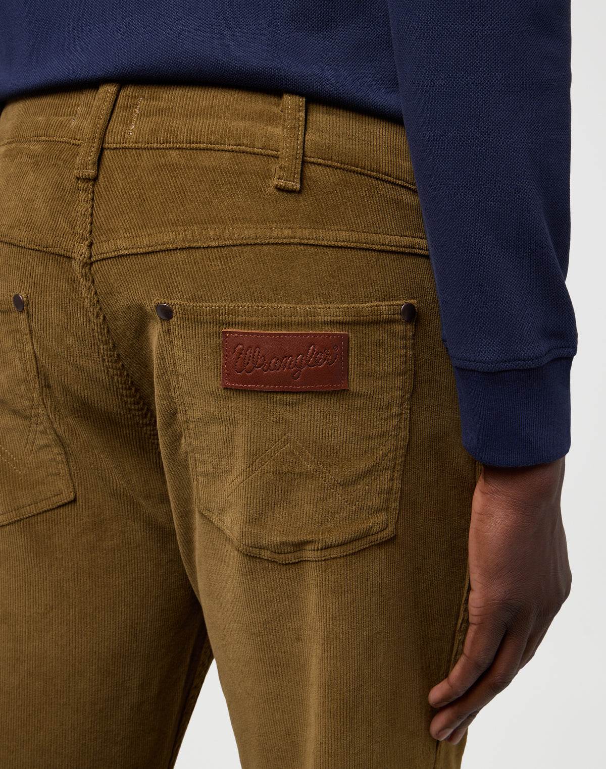 Wrangler Greensboro Stretch Cord Hose, Dunkelbeige &quot;Kangaroo&quot;