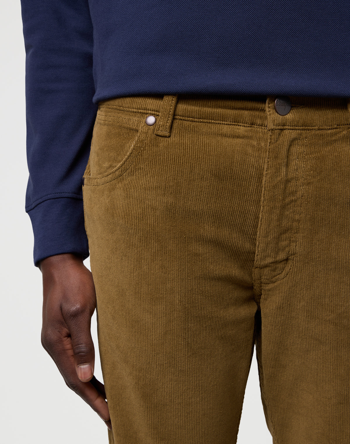 Wrangler Greensboro Stretch Cord Hose, Dunkelbeige &quot;Kangaroo&quot;