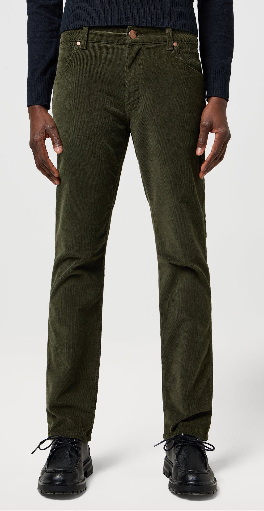 Wrangler Greensboro Stretch Cord Hose, Olive Green