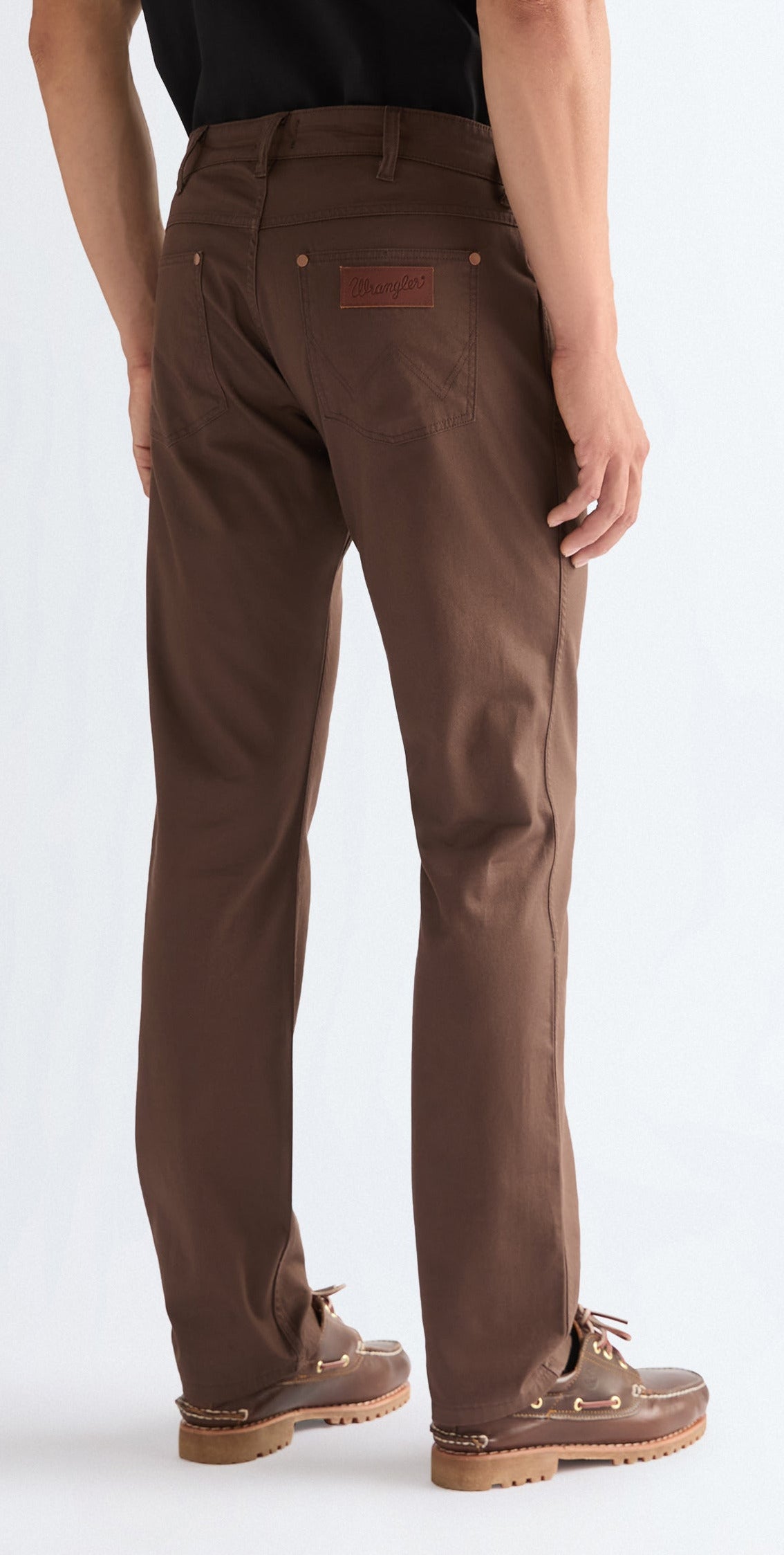 Wrangler Greensboro Hose Regular Fit, Braun Chocolat