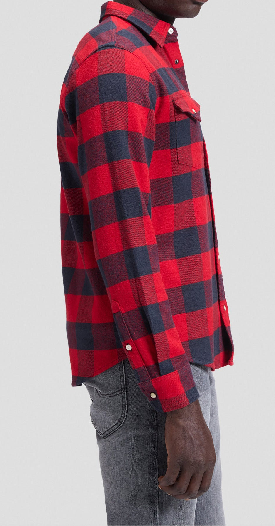 LEE Western Shirt, Flannel Karohemd Rot "Samba"
