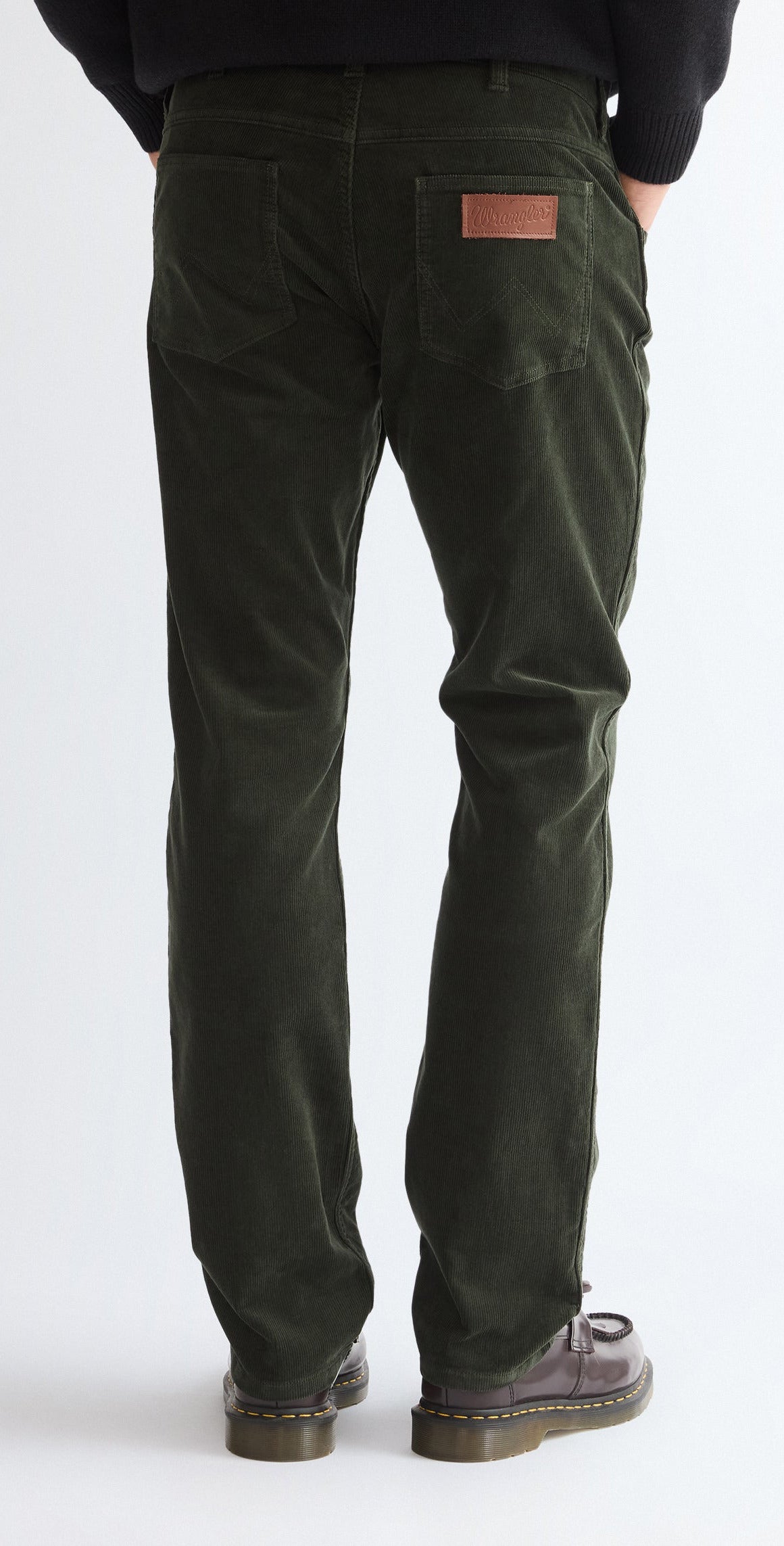 Wrangler Greensboro Pantalon en velours côtelé, Vert foncé 