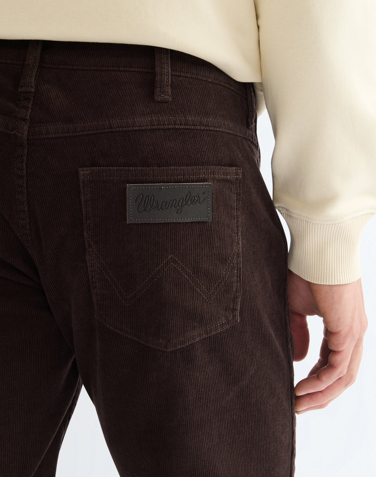 Wrangler Greensboro Stretch Cord Hose, Dunkelbraun "Chocolate"