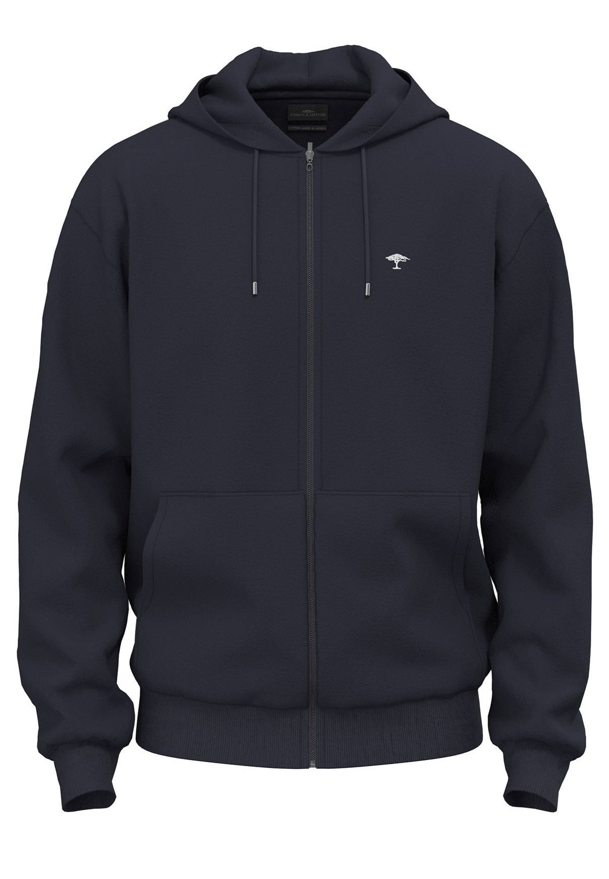 Fynch &amp; Hatton Hoodie Zip Up, Bleu foncé