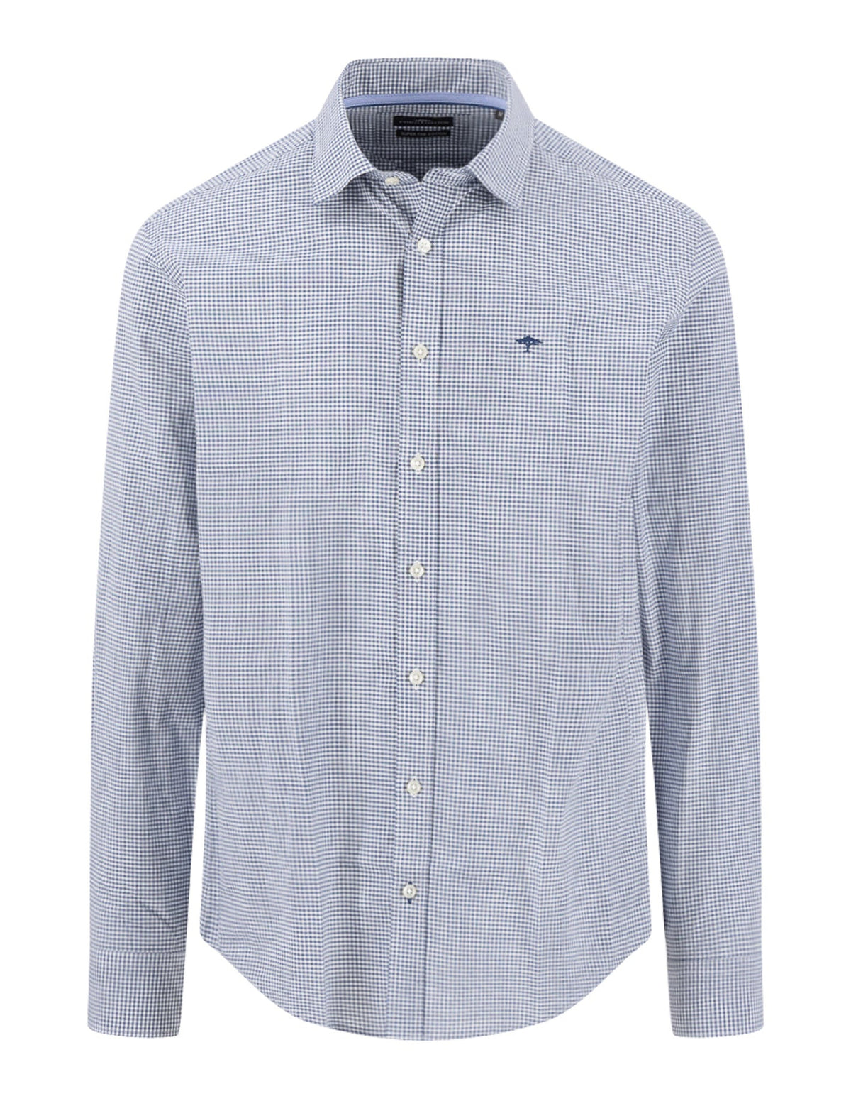 Chemise Fynch Hatton Essential Premium Check, Bleu à carreaux "KENT"