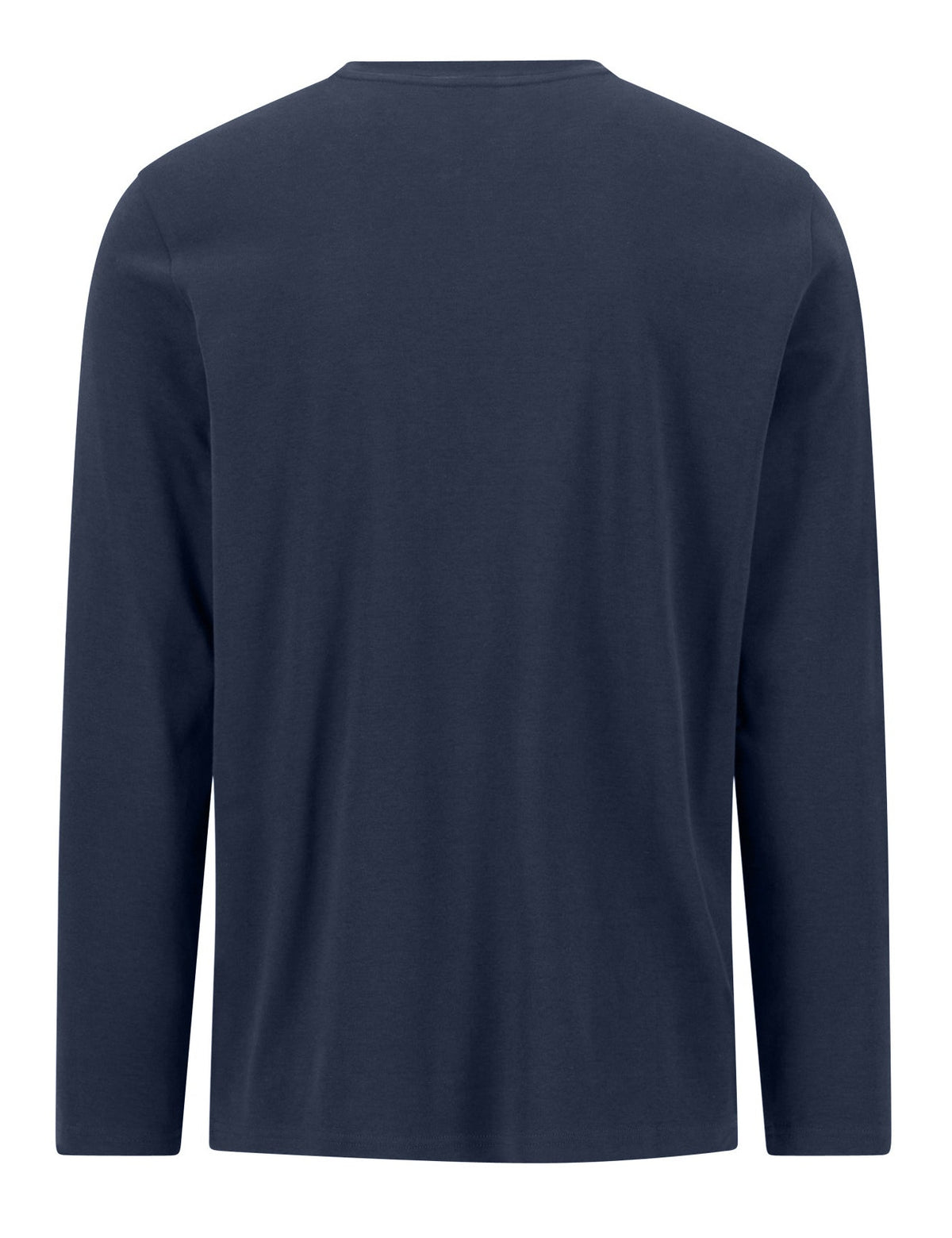 Fynch Hatton T-Shirt Longsleeve O-Neck, Dunkelblau "Ink Blue"