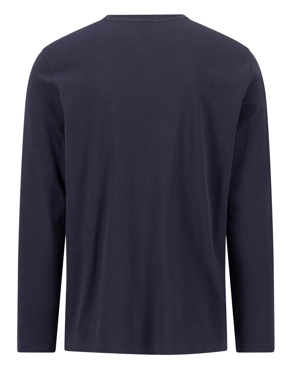 Fynch Hatton T-Shirt Longsleeve O-Neck, Dunkelblau "Navy"
