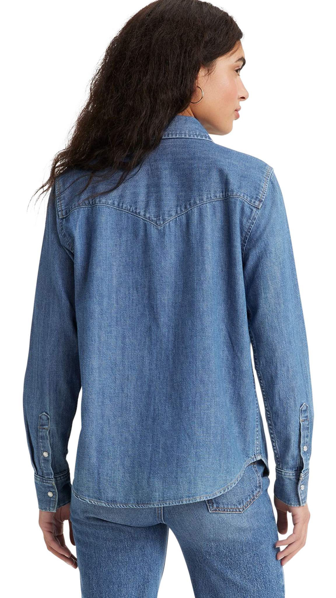 Chemise de jeans Levi&#39;s, ajustement standard, bleu moyen