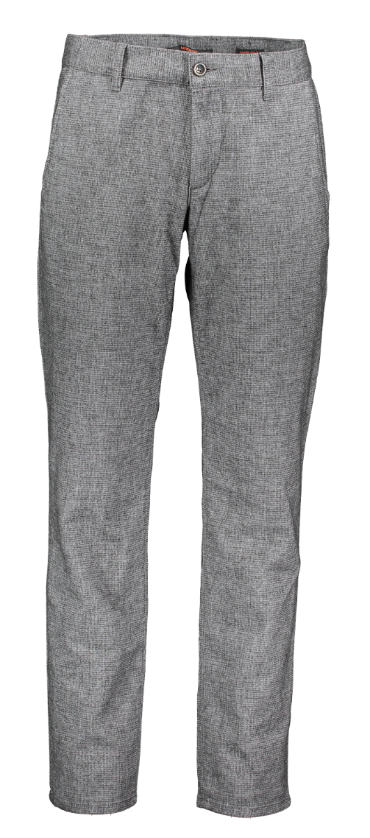 Alberto Lou Chino Hose regular slim, hellgrau, Wool Look Winter Grey, Frontansicht 