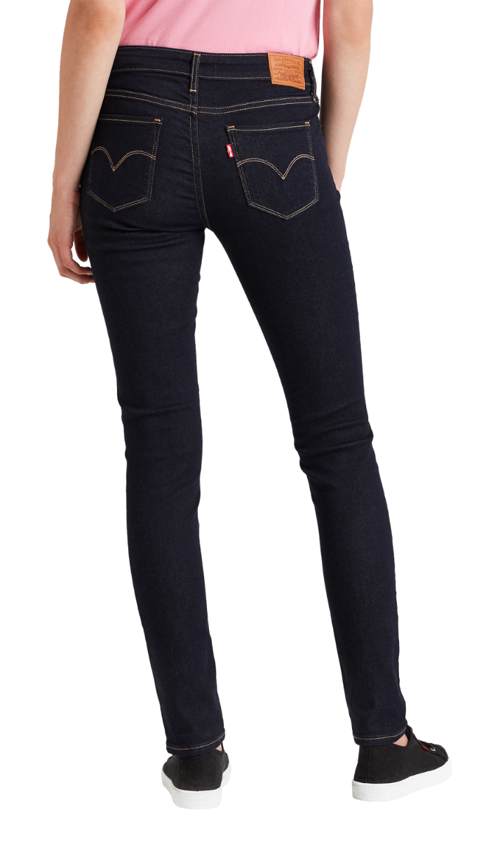 Levi's 711 Jeans Skinny, dark blue, To the Nine, back