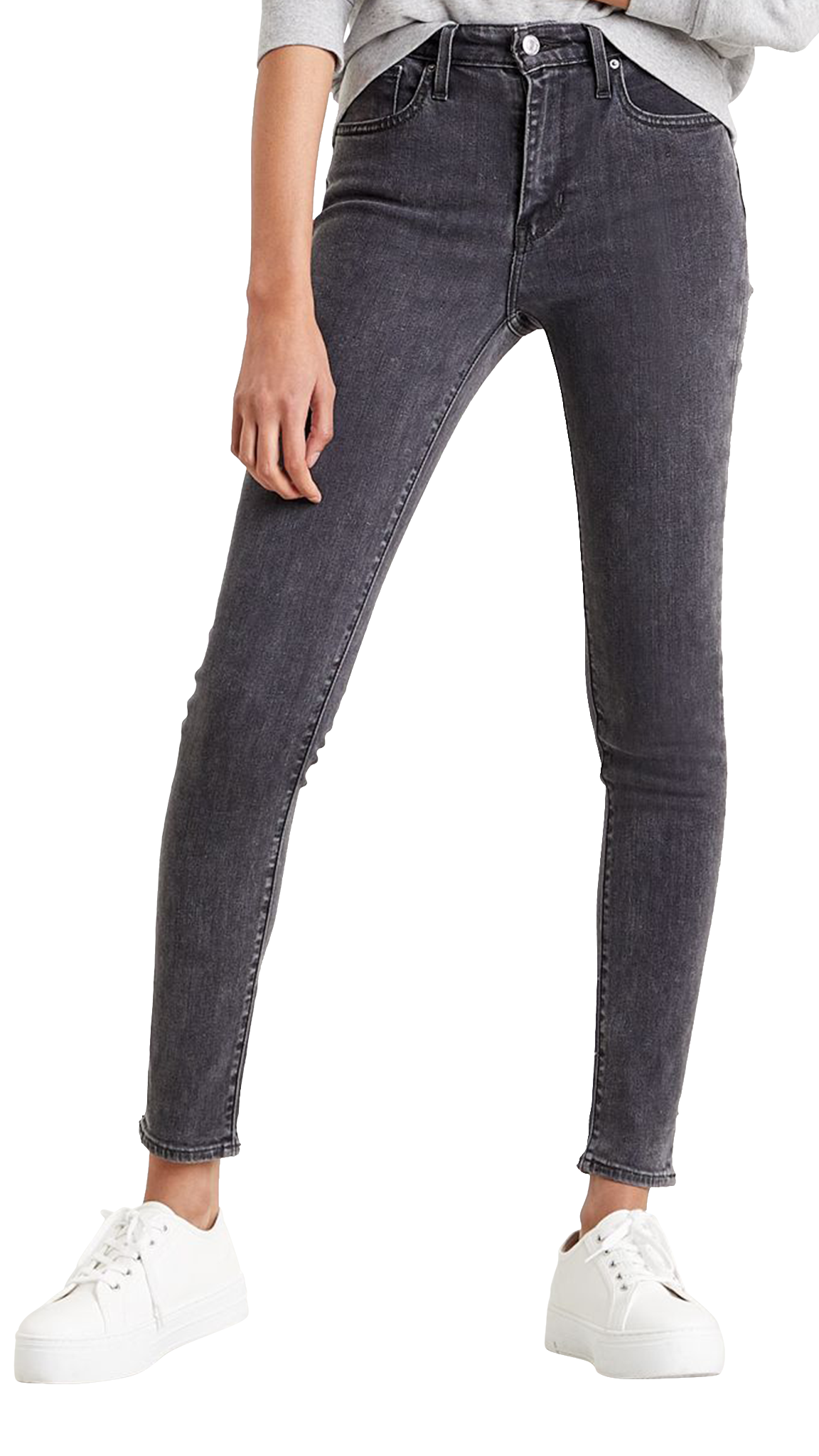 Levi&#39;s 721 jeans de grande hauteur maigre, gris foncé