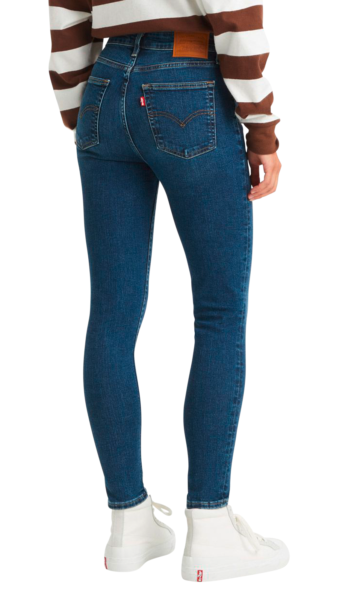 Levi&#39;s 721 Jeans High Rise Skinny, medium blue discreetly washed out