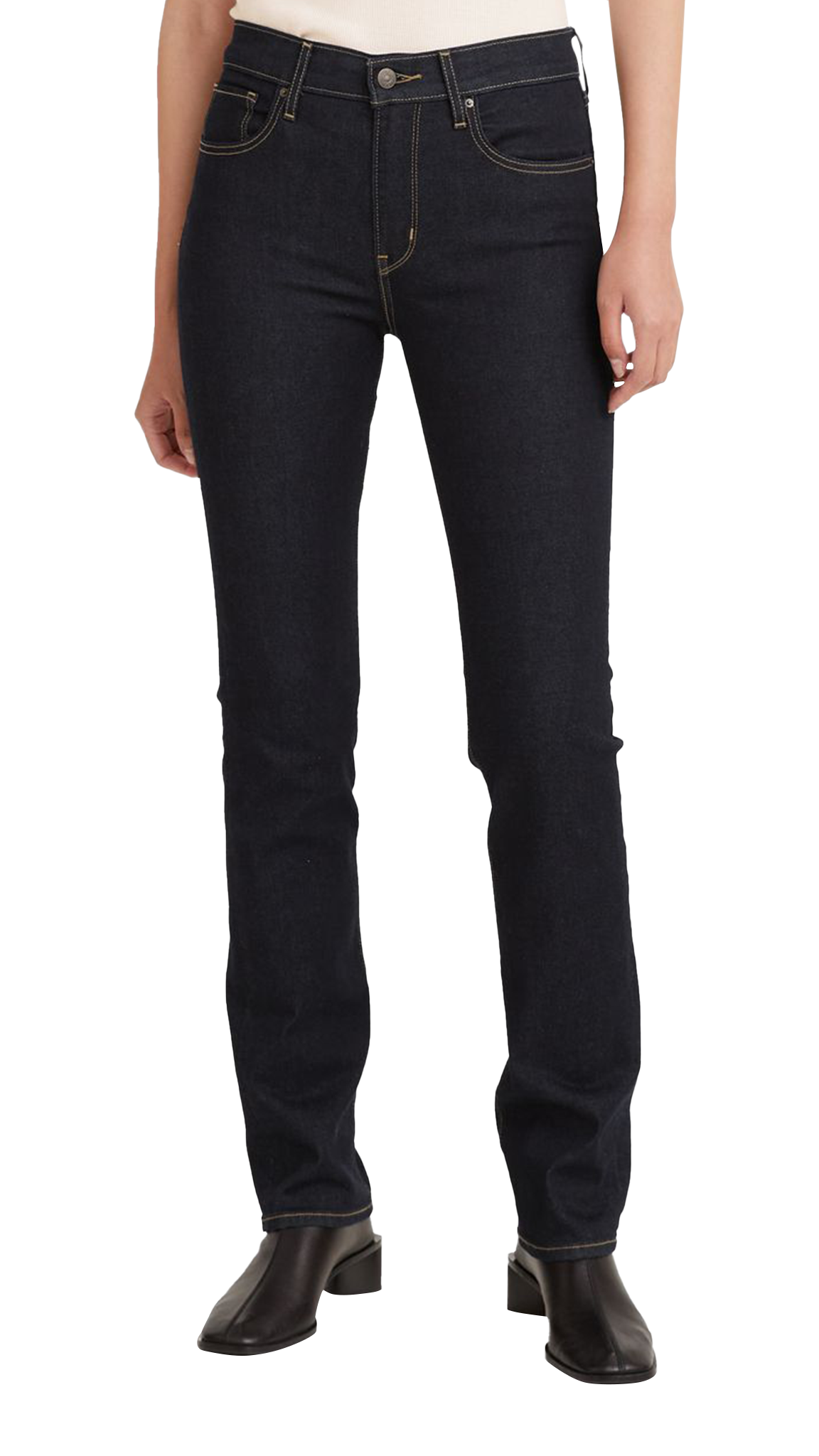 Levi&#39;s Jeans 724 High Rise droite, bleu foncé