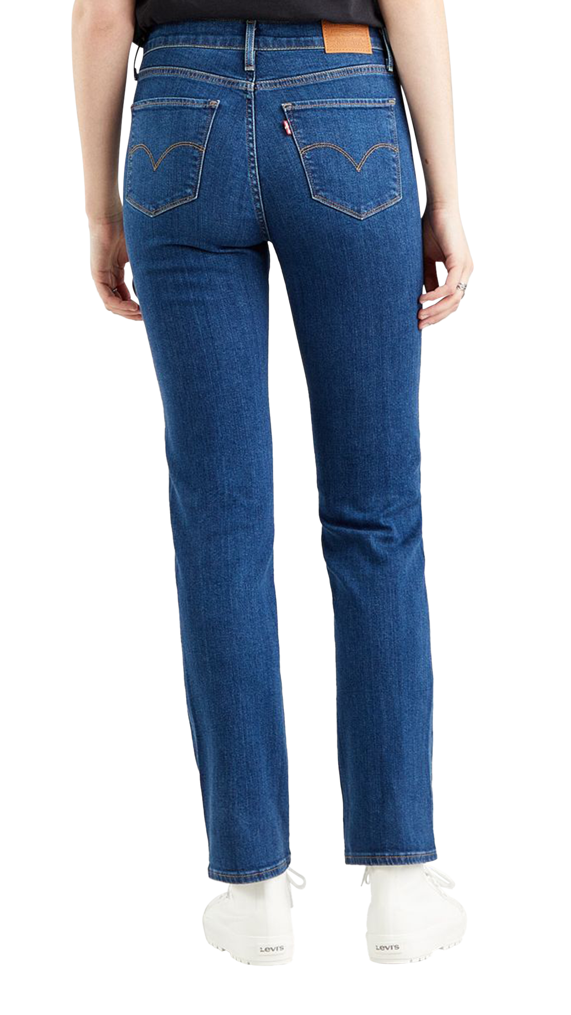 Levi&#39;s Jeans 724 High Rise droite, bleu moyen lavé