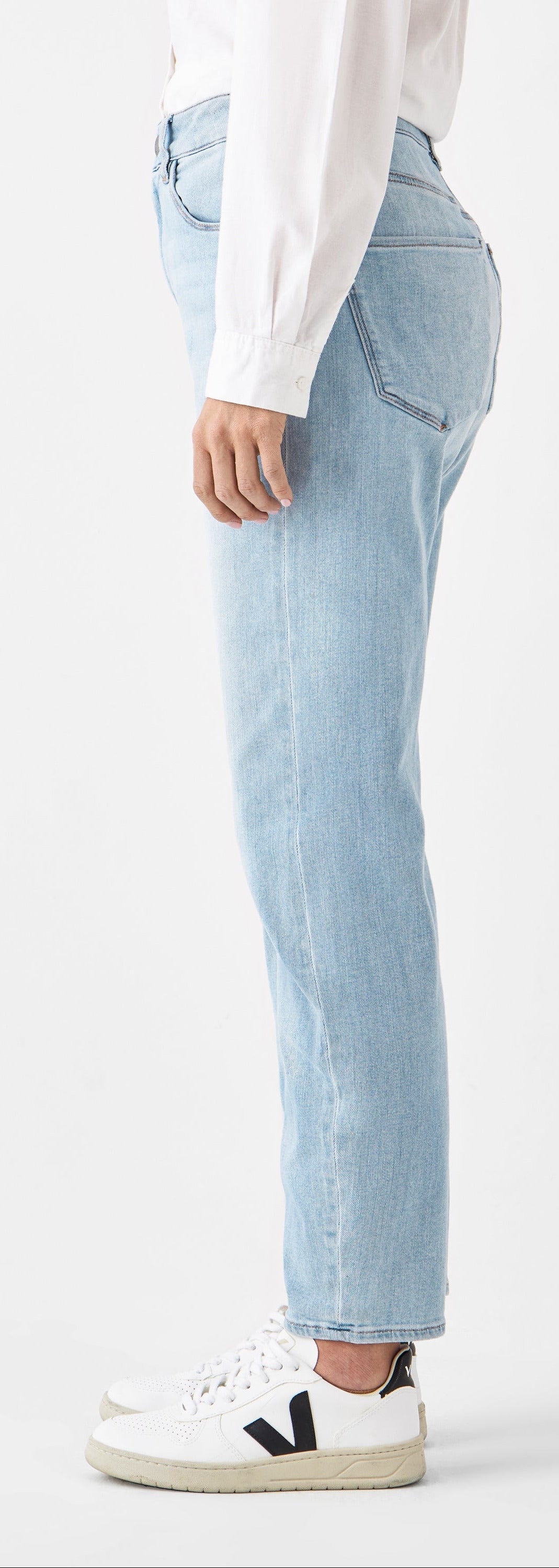 STARDUST O-Shape Soft Denim Jeans, Bleu clair "Light Blue"
