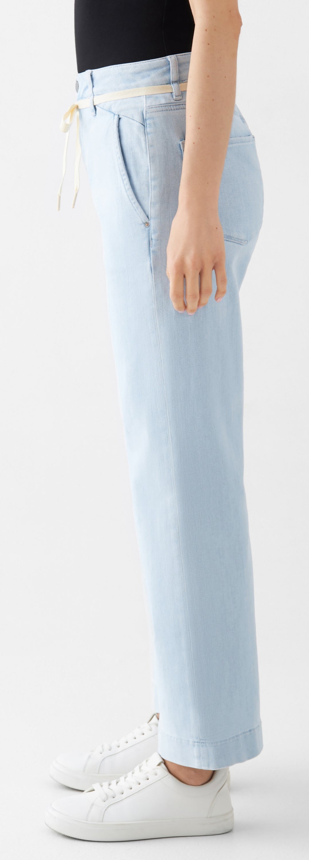 DEW Flared Soft Denim - French Pocket Jeans, Hellblau &quot;Bright Blue&quot;