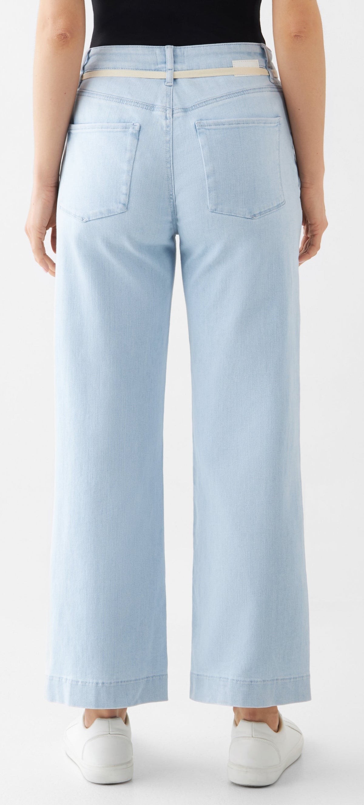DEW Flared Soft Denim - French Pocket Jeans, Hellblau &quot;Bright Blue&quot;