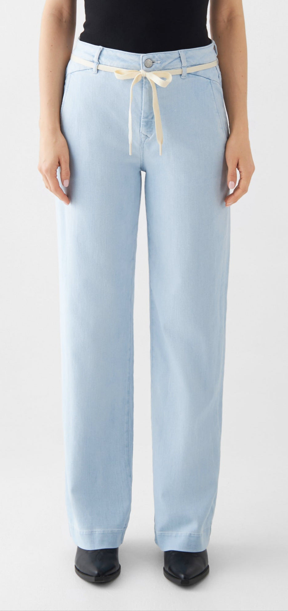 DEW Flared Soft Denim - French Pocket Jeans, Hellblau &quot;Bright Blue&quot;