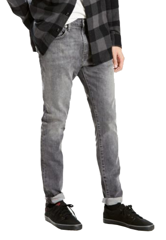 Levi's 512 Jeans, grau verwaschen, Berry Hill, Frontansicht