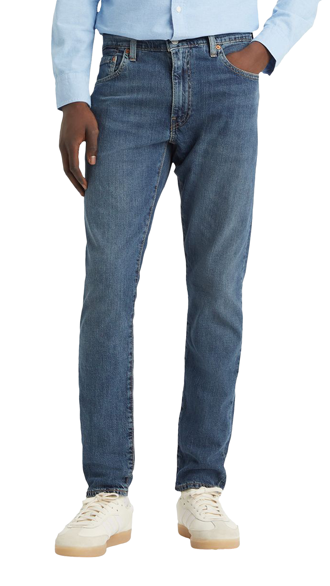 Levi&#39;s 512 Jeans Tapered, Dunkelblau verwaschen &quot;Whoop&quot;