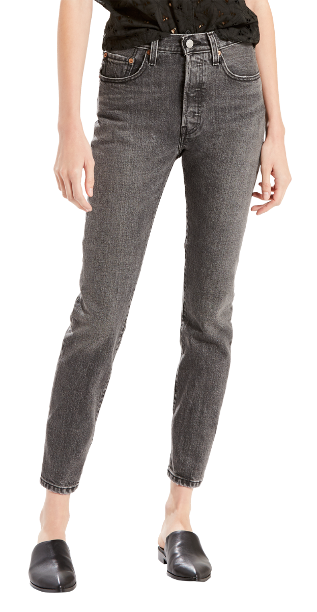 Levi's 501® Skinny Jeans, dunkelgrau, Black Coast, Frontansicht