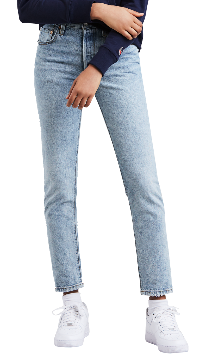 Levi's 501® Skinny Jeans, hellblau, Love Fool, Frontansicht