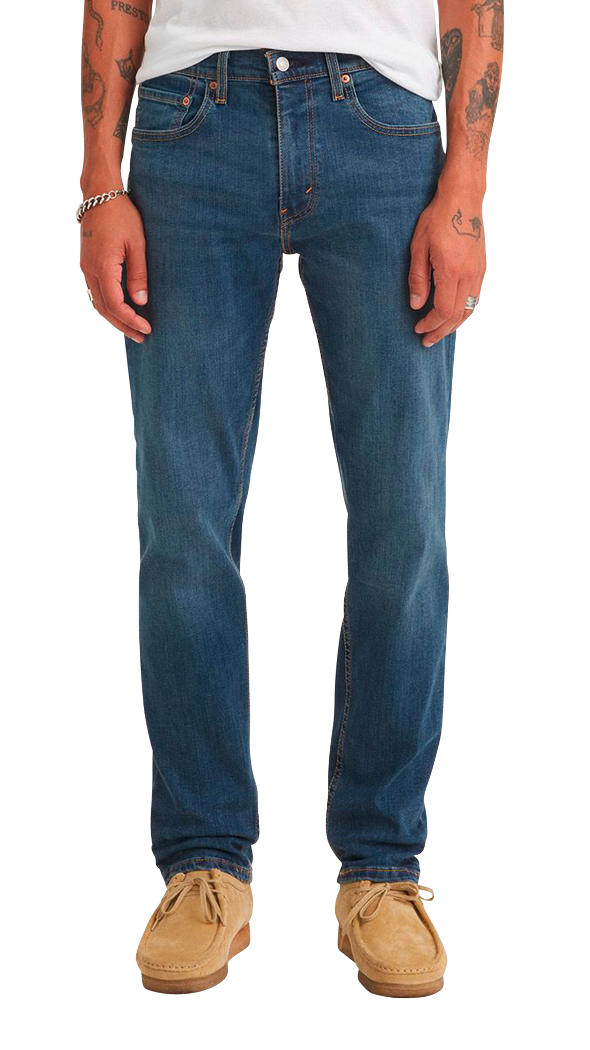 Levi&#39;s 502 Jeans regular tapered, Dunkelblau verwaschen &quot;Panda&quot;