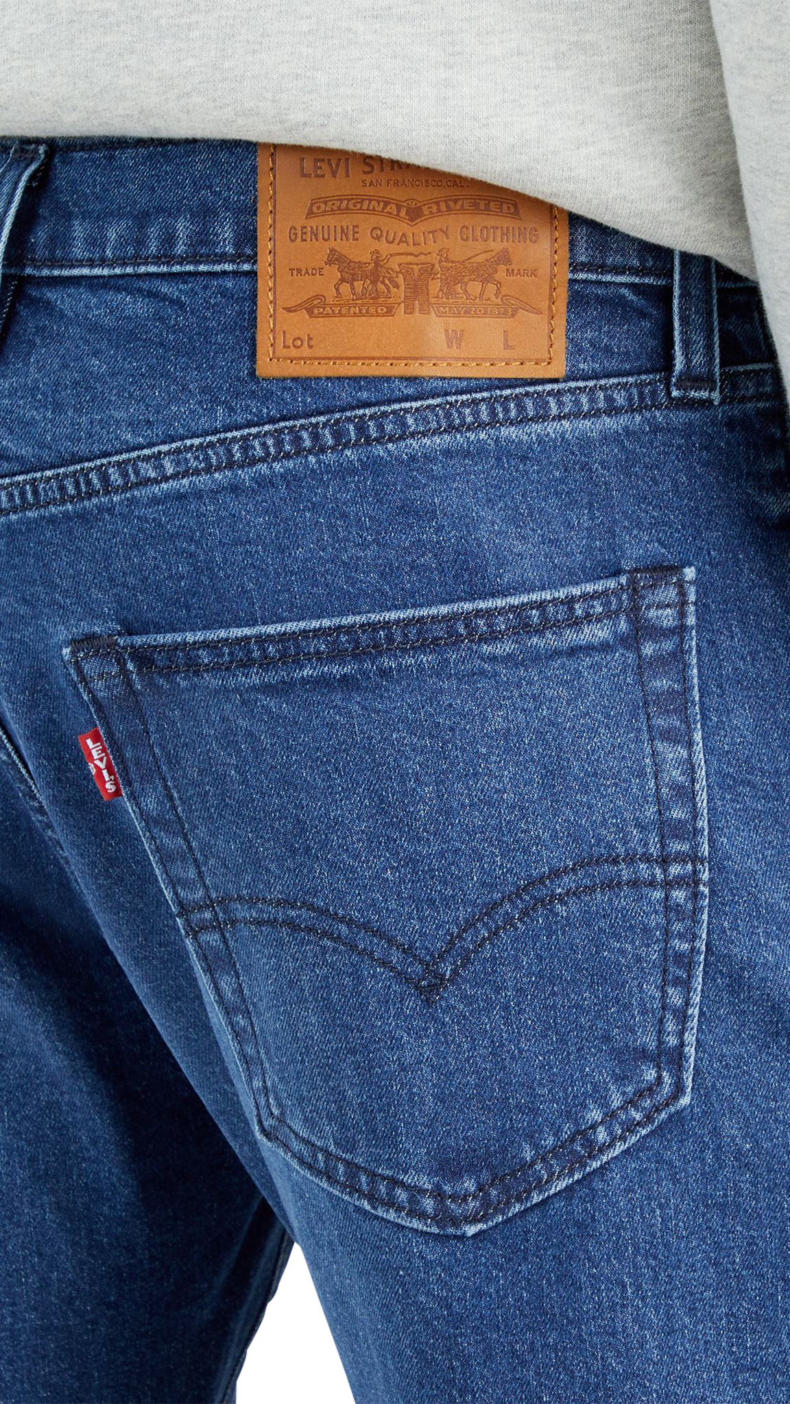 Levi&#39;s 502 Jeans réguliers réguliers, bleu moyen