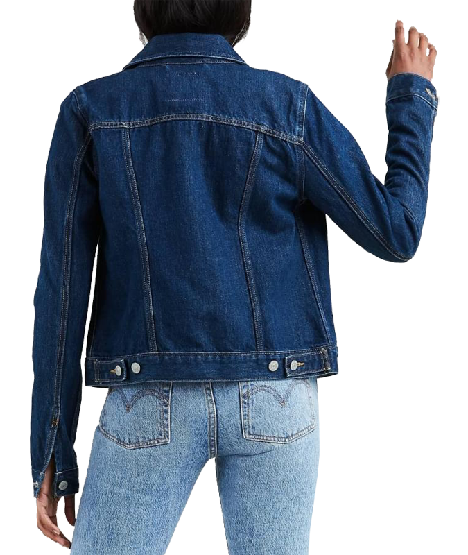 Levi's® Original Trucker Jacket, Clean Dark Authentic, dark blue, back