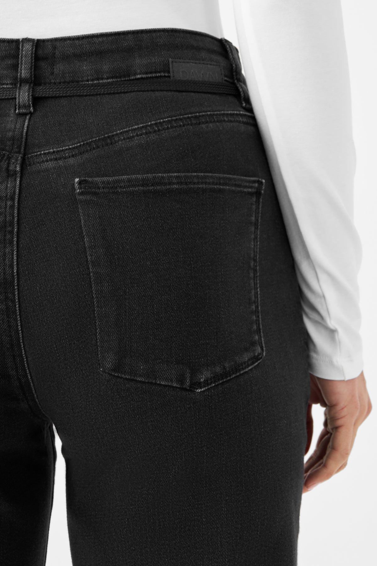 DEW Flared Soft Denim - French Pocket Jeans, Dunkelgrau &quot;Black Denim&quot;