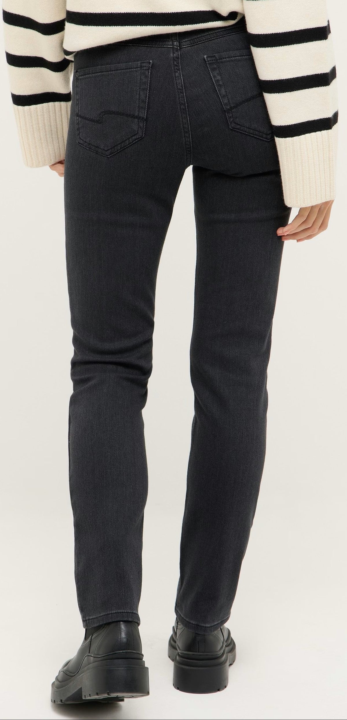 Angels Cici Straight, "Winter Jeans" Gris foncé uni