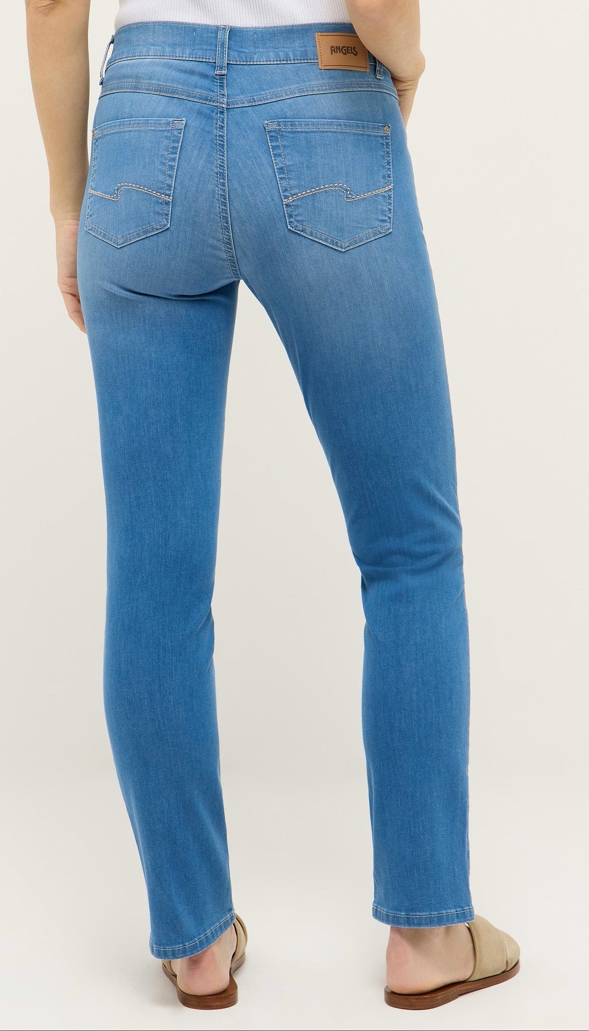 Angels Cici Straight, Bleu clair délavé "Jeans d'été"