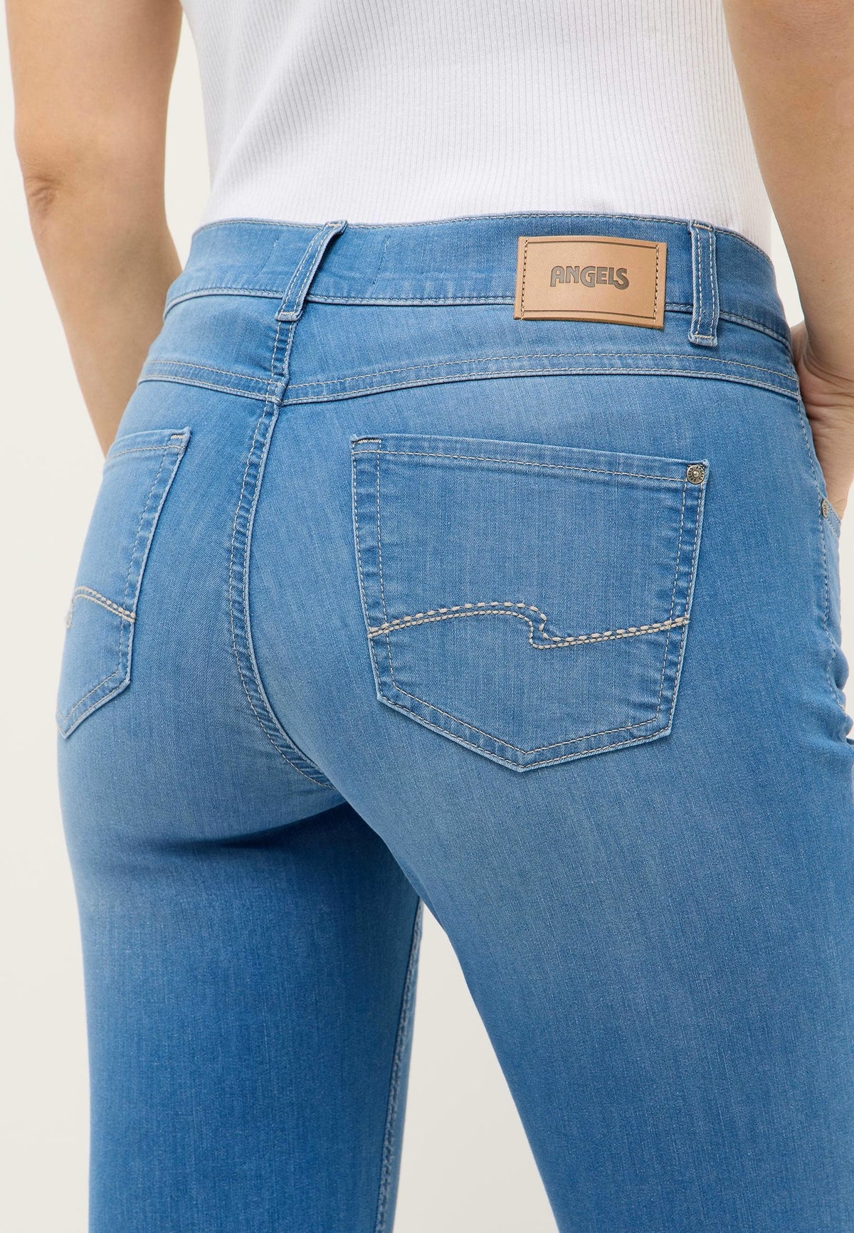 Angels Cici Straight, Bleu clair délavé "Jeans d'été"