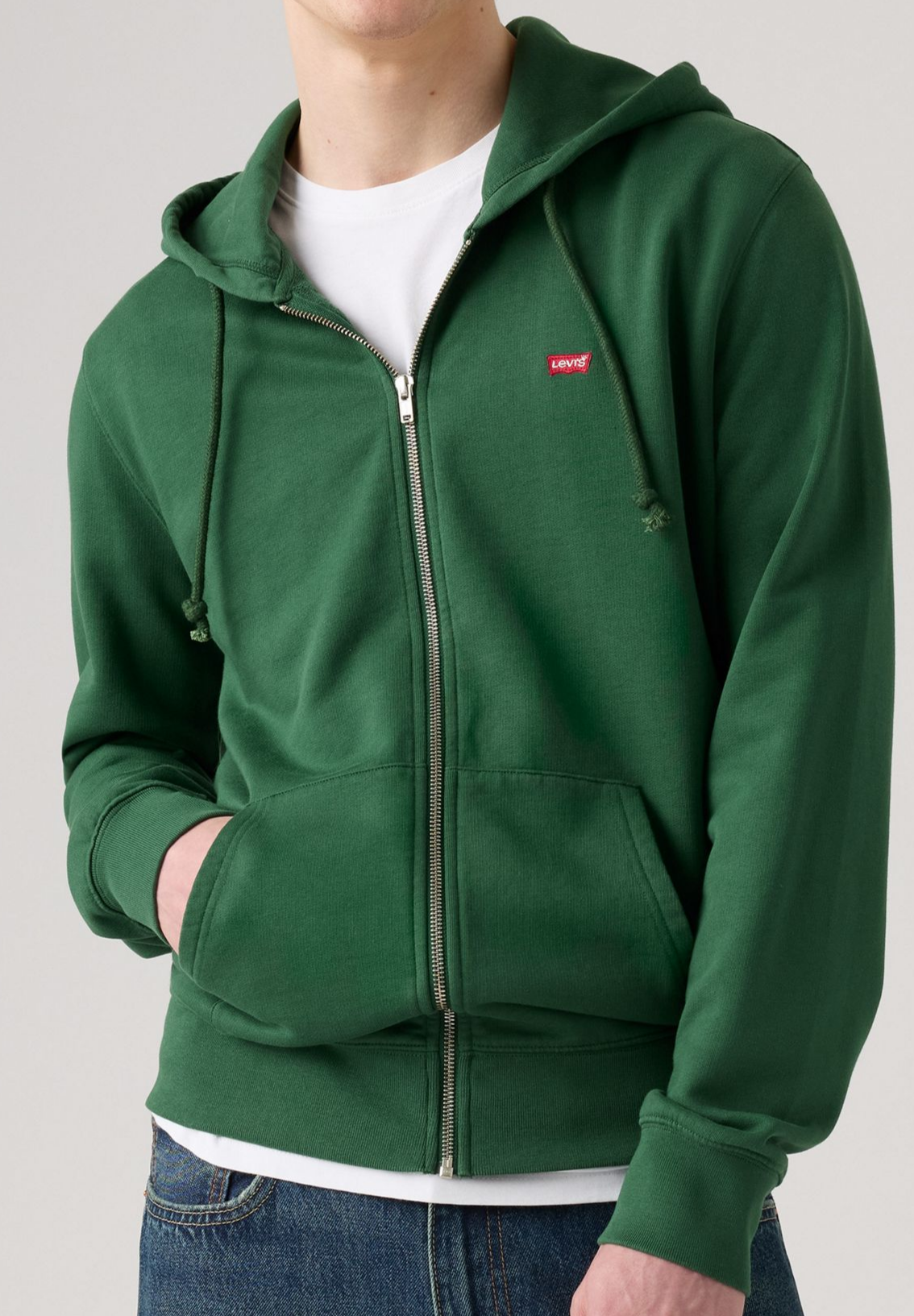 Levi&#39;s New Original Zip Up, Vert foncé &quot;Dark Green&quot;
