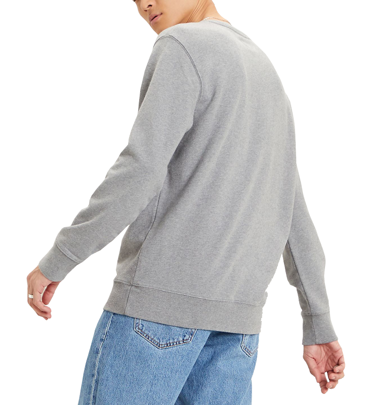 Levi&#39;s Crewneck Sweatshirt, Chisel Grey Heather, Rückansicht