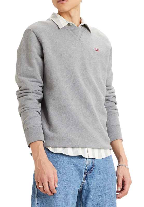 Levi&#39;s Crewneck Sweatshirt, Mineral Black, Frontansicht